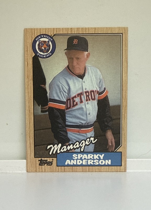 1987 Topps - Sparky Anderson #218 Tiffany