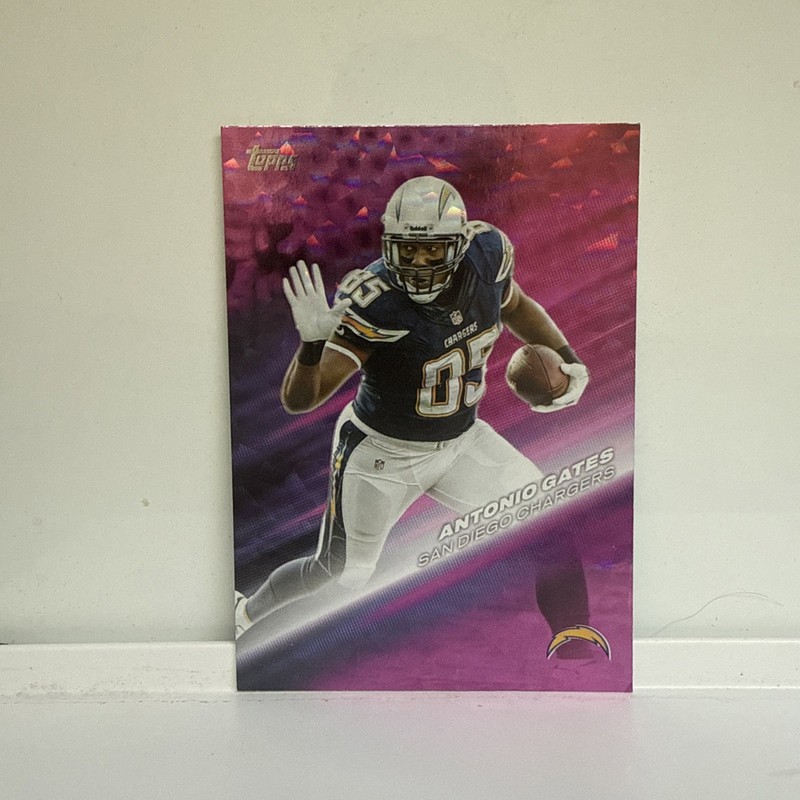 Antonio Gates 2026 Topps Flagship Greats Of The Game GOTG-28 PINK Refractor SP